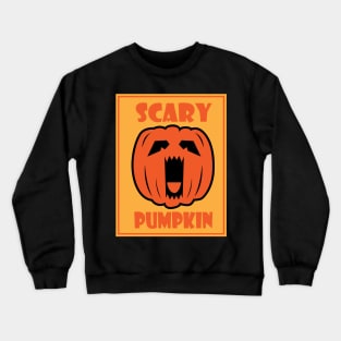 Scary Pumpkin Halloween day Crewneck Sweatshirt